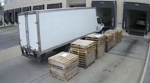 Camera snapshot: Loading dock · Cam 02