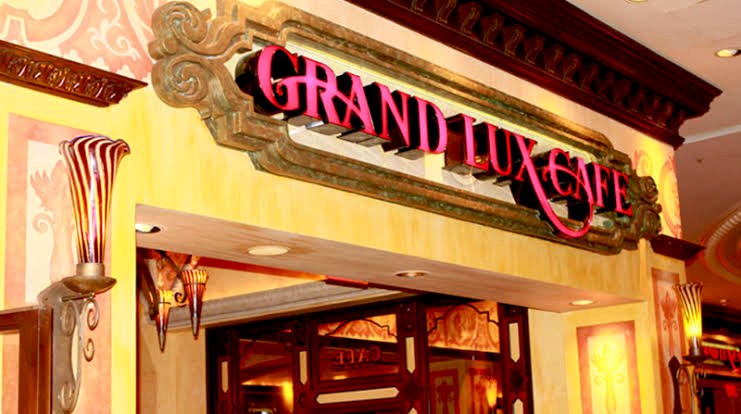 The Grand Lux Café entrance at The Palazzo